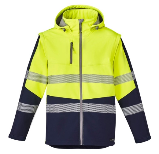 Picture of SYZMIK Unisex Streetworx 2 In 1 Stretch Softshell Jacket 330gsm