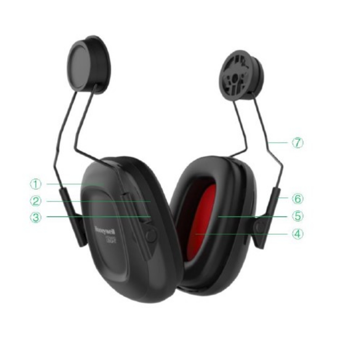 Picture of Honeywell VeriShield Passive Cap-Mounted Earmuff, VS110H 24dB Class 4