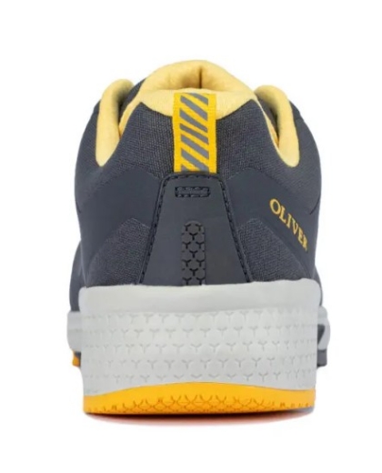 Picture of OLIVER ST40 Series Grey/Yellow Lace Up Sports Shoe Water Resistant Synthetic and TPU Materials Fully Non-Metallic