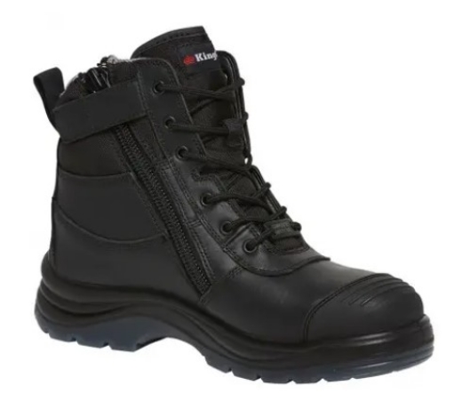 Picture of KING GEE 150mm Black Tradie Zip Sided with Composite Toe Cap