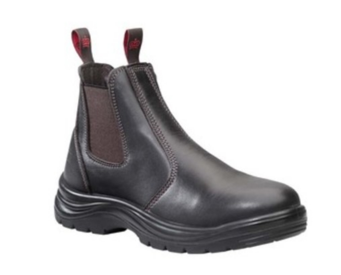 Picture of KING GEE 150mm Claret Mens Flinders Leather Steel Cap Gusset Work Boots