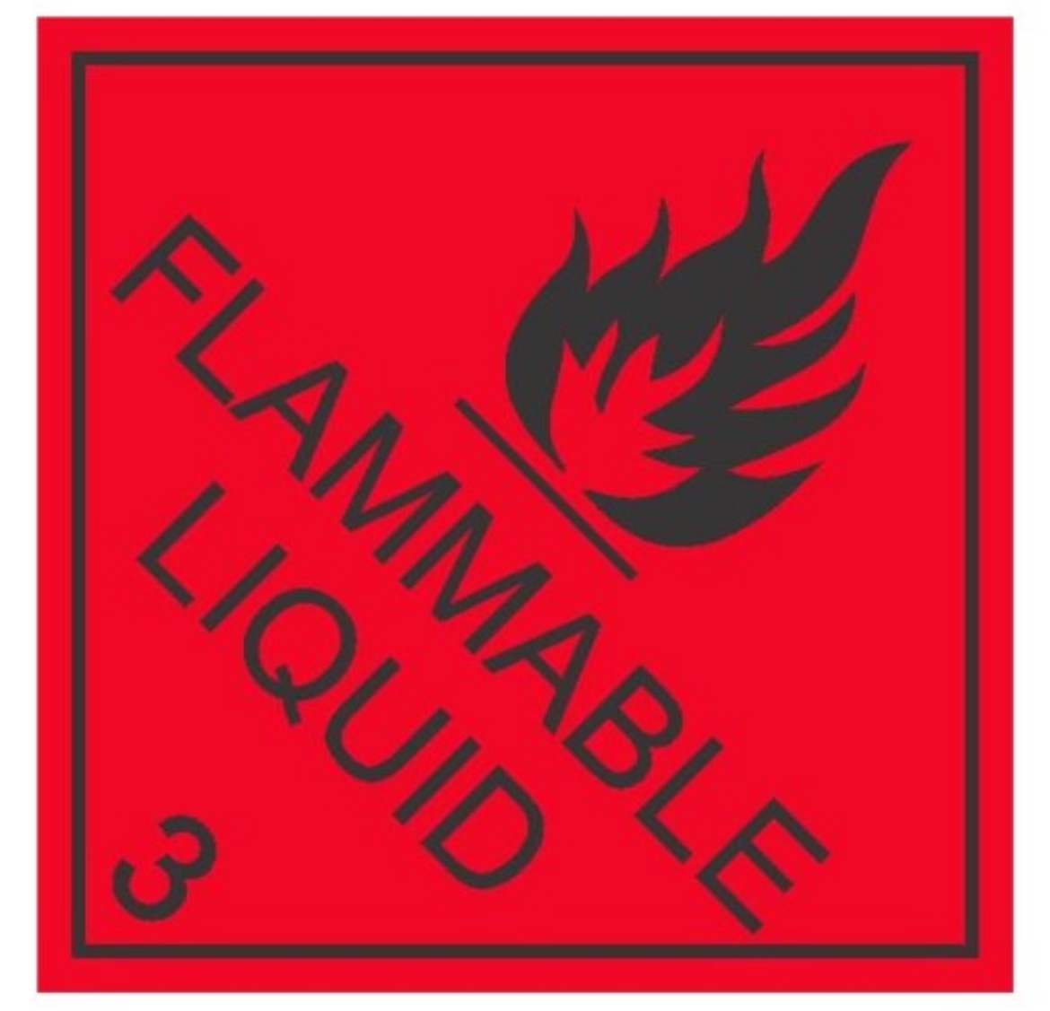 Picture of SIGN Dangerous Goods Flammable Liquid 3 250 x 250mm Self Adhesive Sticker