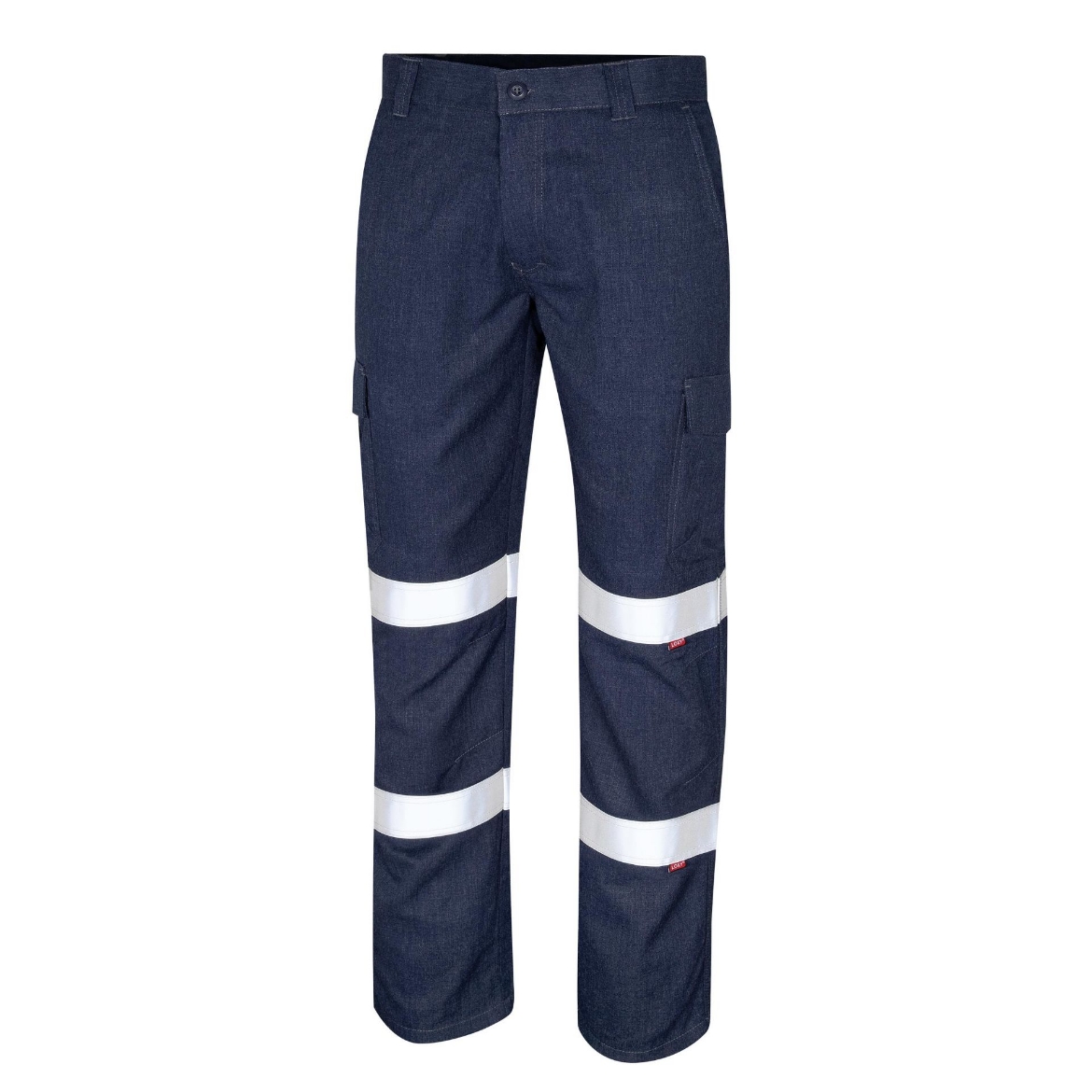 Picture of BOOL Parvotex® Regular Weight HRC2 FR Navy Cargo Trousers with Loxy™ Double Hoop Reflective Tape197gsm