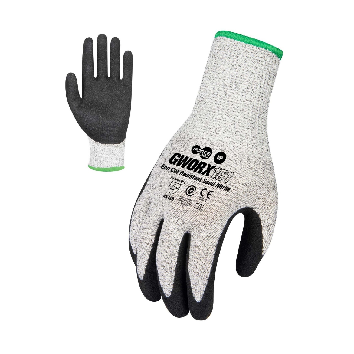 Picture of Force360 Eco Cut Resistant Sand Nitrile Glove 4X42B (Cut Level B)