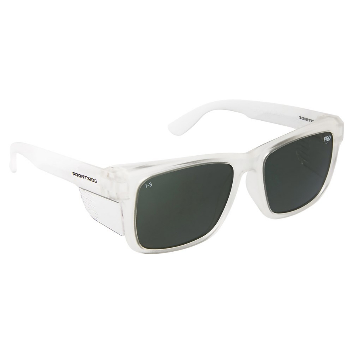 Picture of ProChoice Safety Glasses Frontside Polarised Smoke Lens with Clear Frame
