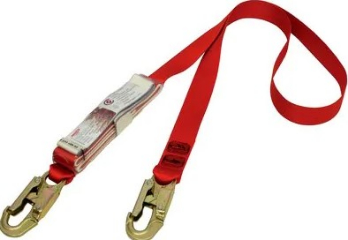 Picture of 3M™ PROTECTA® Shock Absorbing Webbing Lanyard AE529/3AU Single Tail Red > 70007925442