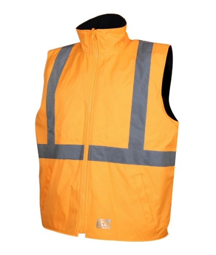 Picture of TRU WORKWEAR 4 in 1 Polyester Oxford Jacket with Reflective Tape SP Orange NSW Rail
