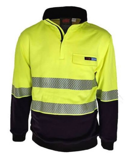 Picture of DNC Hi Vis 1/2 Zip FR HRC2 D/N Jumper 280gsm
