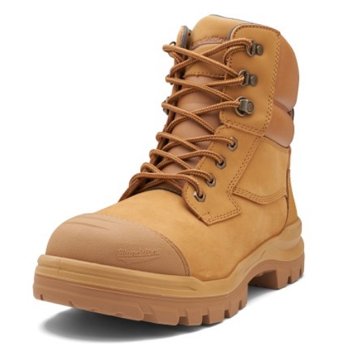 Picture of BLUNDSTONE 150mm RotoFlex Wheat Water-Resistant TPU Nubuck Zip Sided Safety Boot