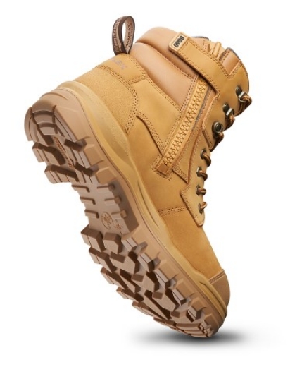 Picture of BLUNDSTONE 150mm RotoFlex Wheat Water-Resistant TPU Nubuck Zip Sided Safety Boot