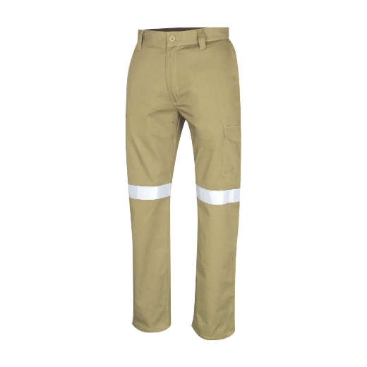 Picture of TRU WORKWEAR Cotton Drill Cargo Pants with 3M R/Tape 311gsm