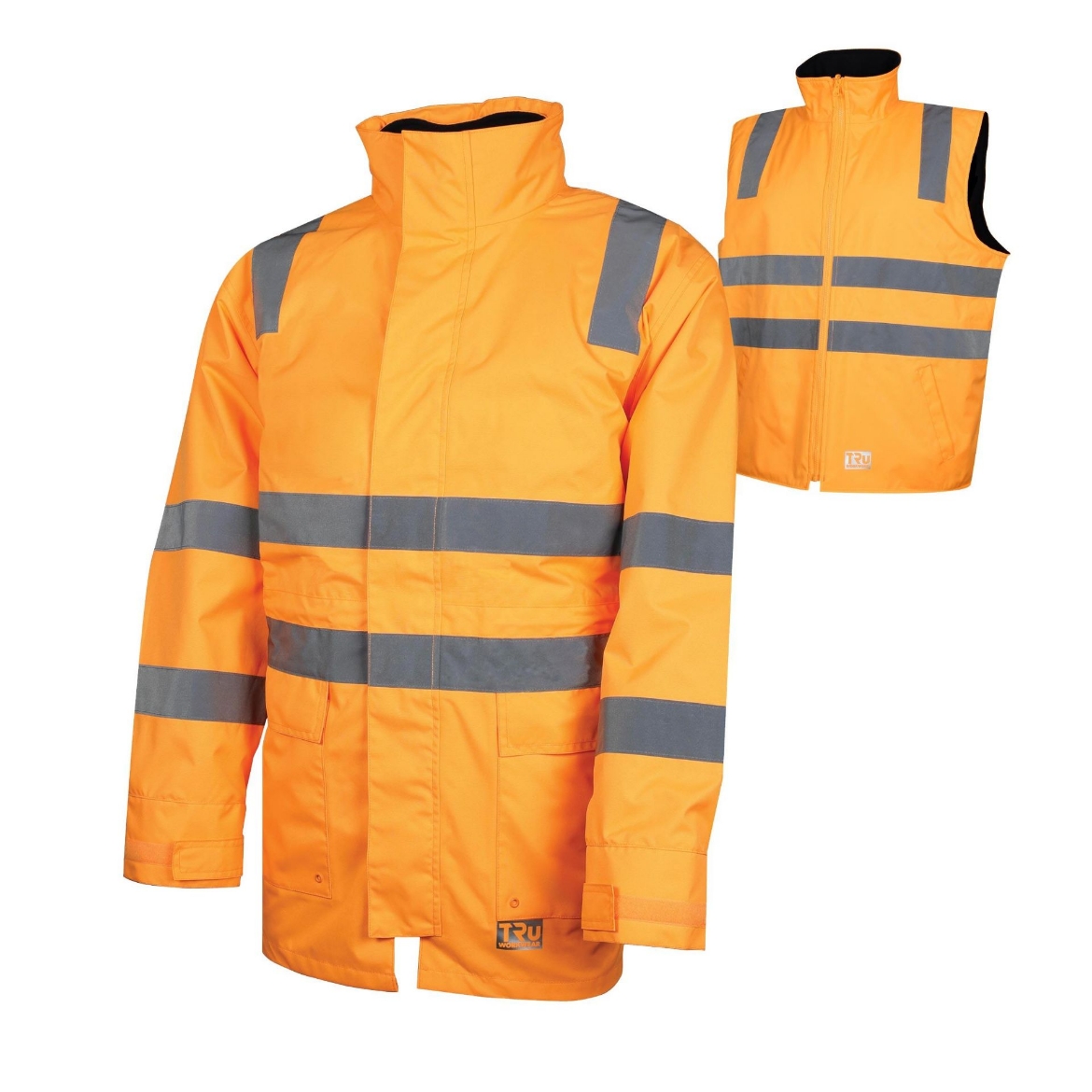 Picture of TRU WORKWEAR 4 in 1 * VIC * Rail Jacket SP Orange