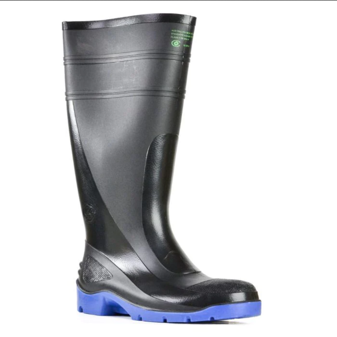 Picture of BATA Utility 400 Black / Blue PVC 400mm Safety Toe & Midsole Gumboot