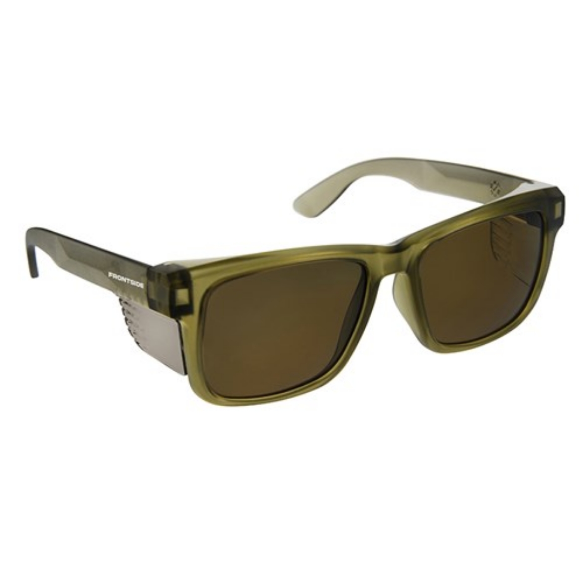 Picture of ProChoice Safety Glasses Frontside Polarised Smoke Lens with Khaki Frame