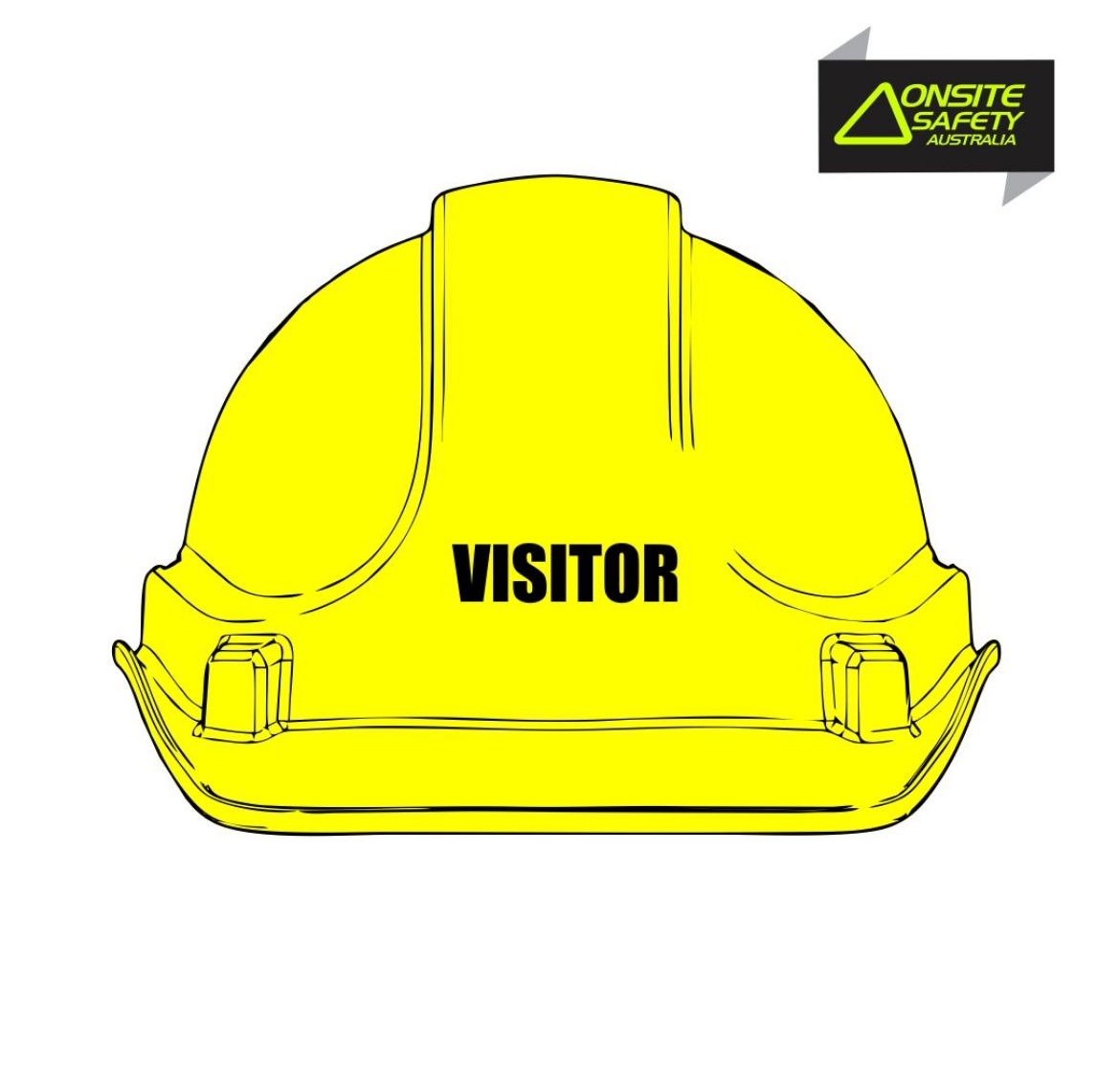 Picture of Force360 GTE3 VISITOR Essential Type 1 ABS Vented Hard Hat Yellow with Slide Lock Harness
