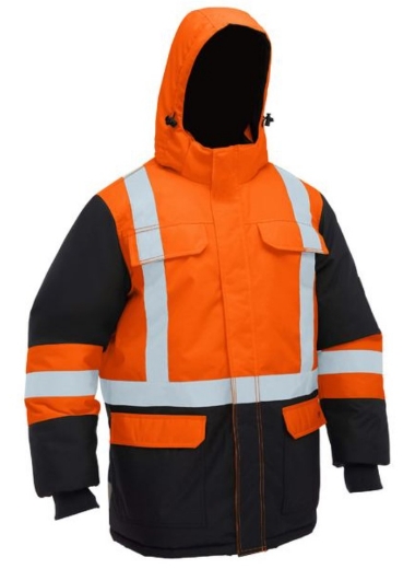 Picture of BISLEY H Taped Hi Vis Freezer Hooded Jacket