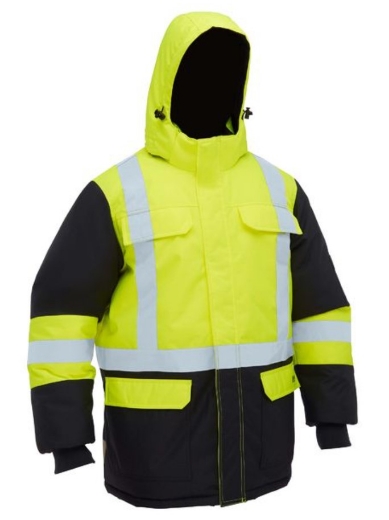 Picture of BISLEY H Taped Hi Vis Freezer Hooded Jacket