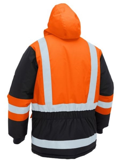 Picture of BISLEY H Taped Hi Vis Freezer Hooded Jacket