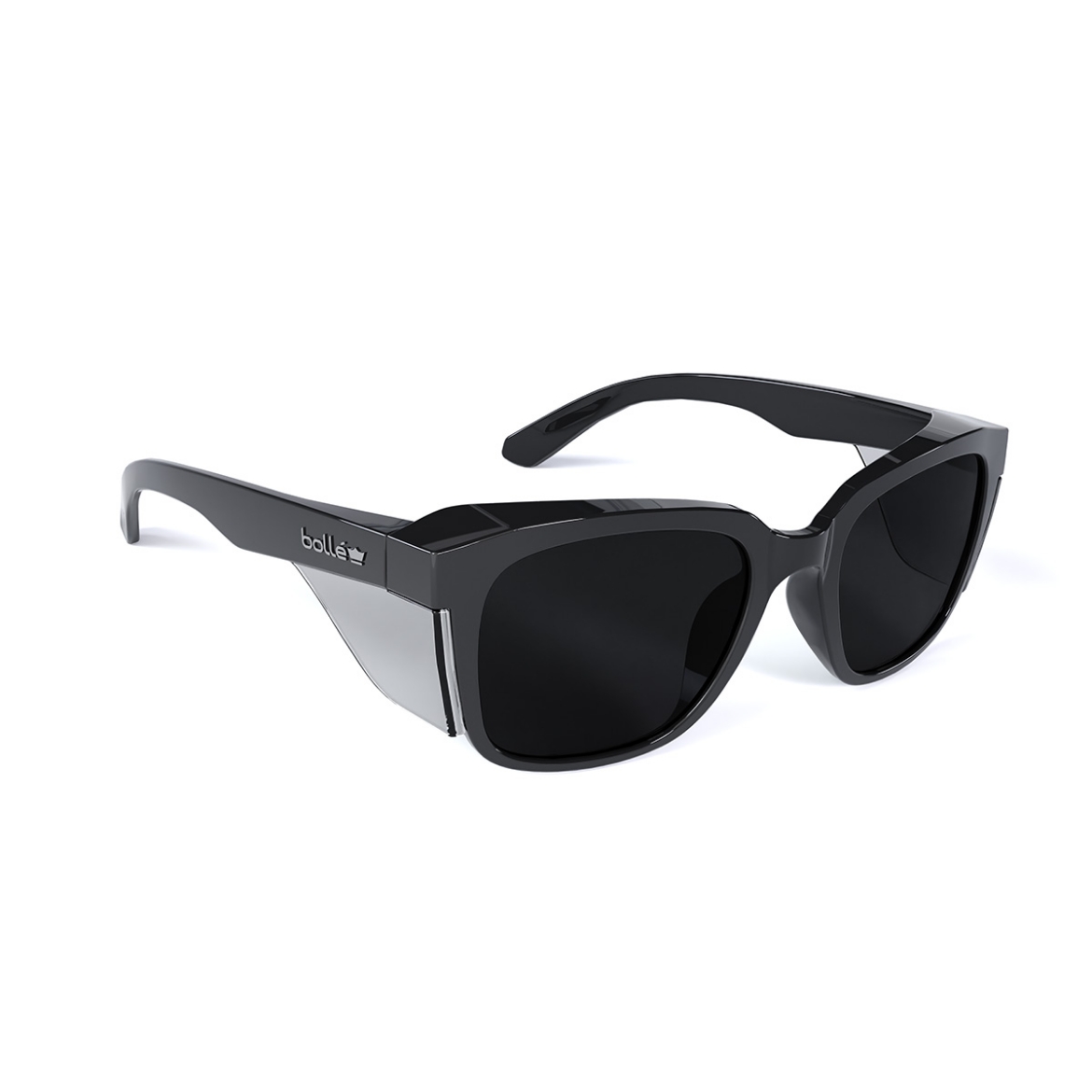 Picture of BOLLE STKS 410 Smoke PC Lens - Platinum (ASAF) - Black Gloss PC Temples/Frame