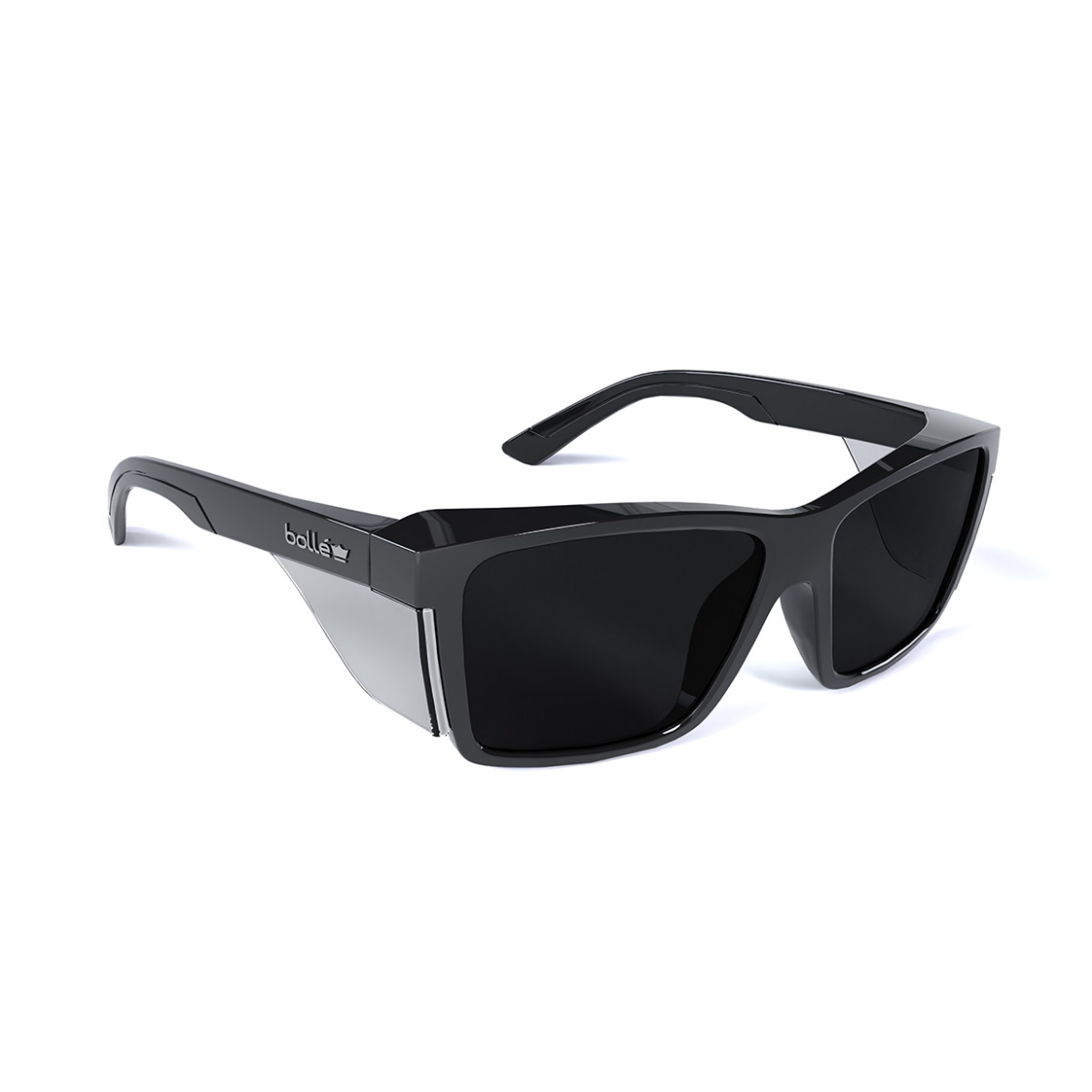 Picture of BOLLE STKS 420 Smoke PC Lens - Platinum (ASAF) - Black Gloss PC Temples/Frame