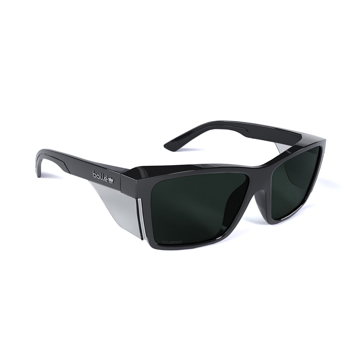 Picture of BOLLE STKS 420 Smoke Polarized PC Lens - AS - Black Gloss PC Temples/Frame