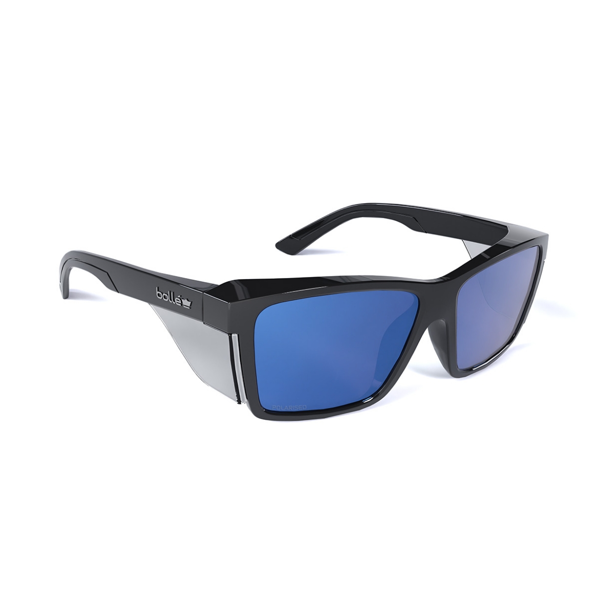 Picture of BOLLE STKS 420 Cobalt Mirror Polarized PC Lens - AS - Black Gloss PC Temples/Frame