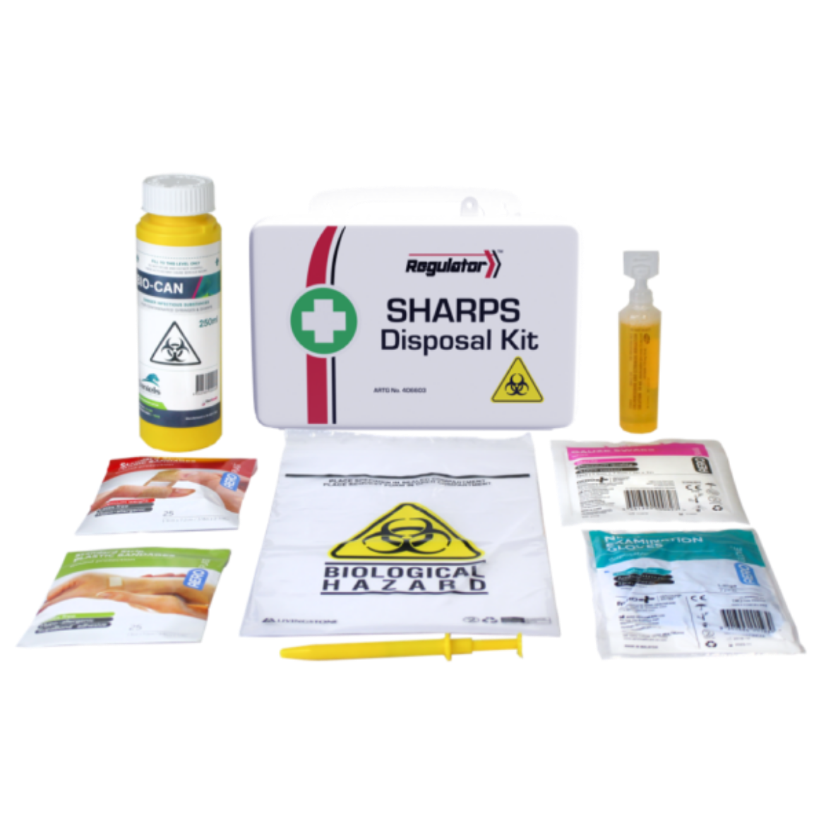 Picture of AERO REGULATOR Sharps Disposal Kit 21 x 7.5 x 13cm
