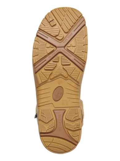 Picture of King Gee Bennu Pro 9 Full Grain Water Resistant Wheat Nubuck Leather Zip Safety Boot