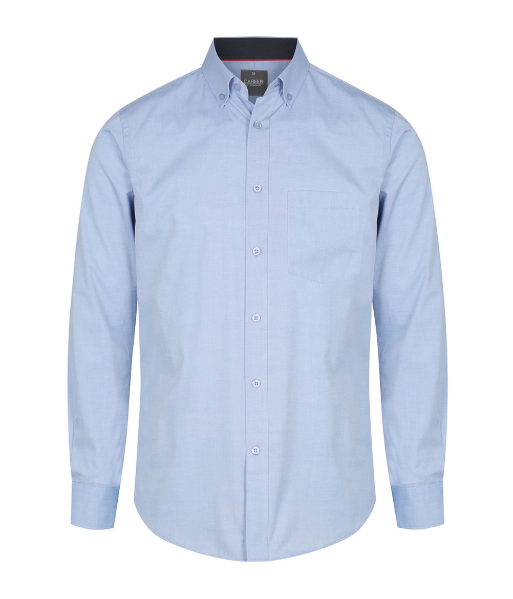 Picture of BRADFORD 1898L FINE OXFORD LONG SLEEVE SHIRT. Contemporary Fit, Internal Collar & Cuff Contrast Trims
FABRIC 60% Cotton, 40% Polyester with Silk Protein & Easy Iron Finish.