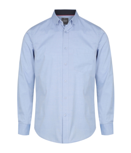 Picture of BRADFORD 1898L FINE OXFORD LONG SLEEVE SHIRT. Contemporary Fit, Internal Collar & Cuff Contrast Trims
FABRIC 60% Cotton, 40% Polyester with Silk Protein & Easy Iron Finish.