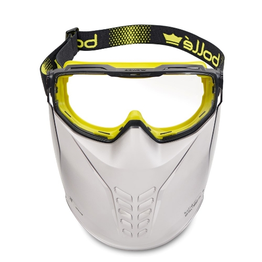 Picture of BOLLE Universal Goggle PC Clear Platinum Top Bottom Indirect Vented with Foam & Mouthguard