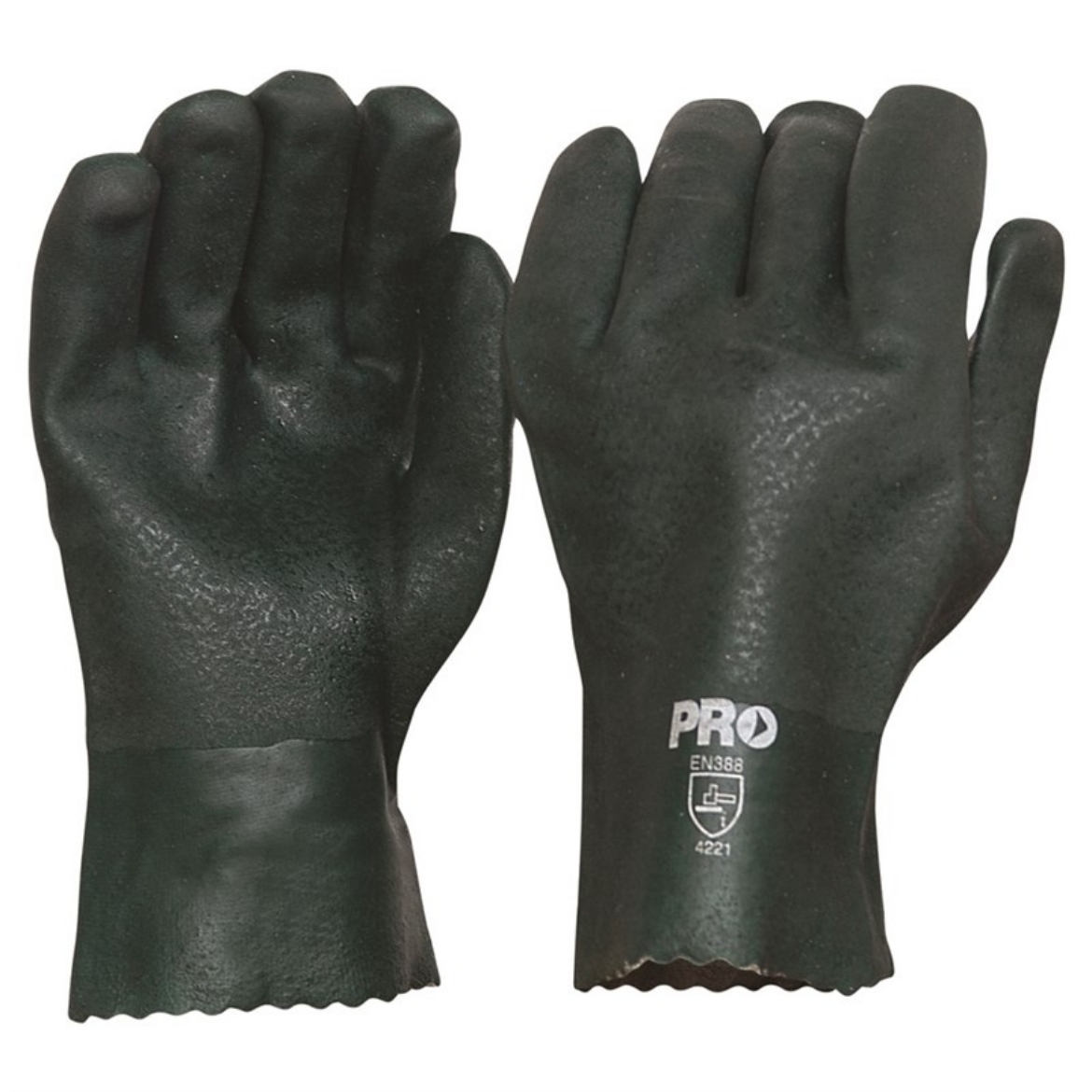 Picture of ProChoice 27cm Green Double Dipped PVC Gloves Large