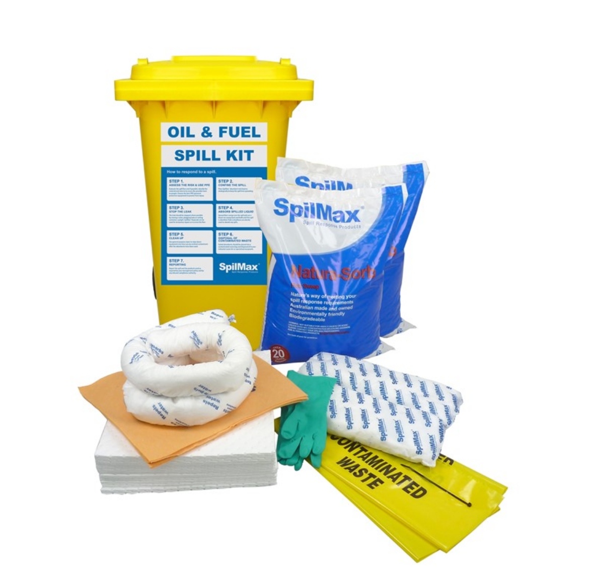 Picture of SpilMax® 140L Workplace Spill Kit - Oil & Fuel