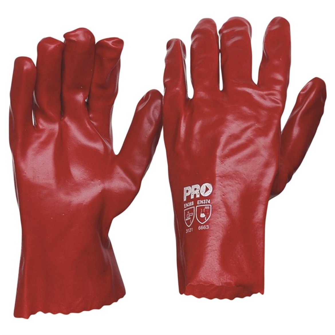 Picture of ProChoice 27cm Red PVC Gloves Large