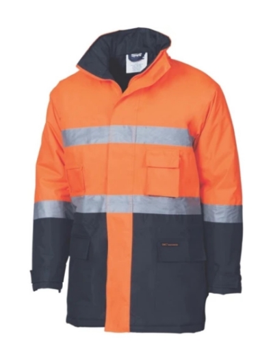 Picture of DNC Hi Vis D/N 3/4 Length Two Tone Parka Jacket with CSR R/Tape