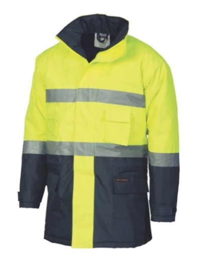 Picture of DNC Hi Vis D/N 3/4 Length Two Tone Parka Jacket with CSR R/Tape
