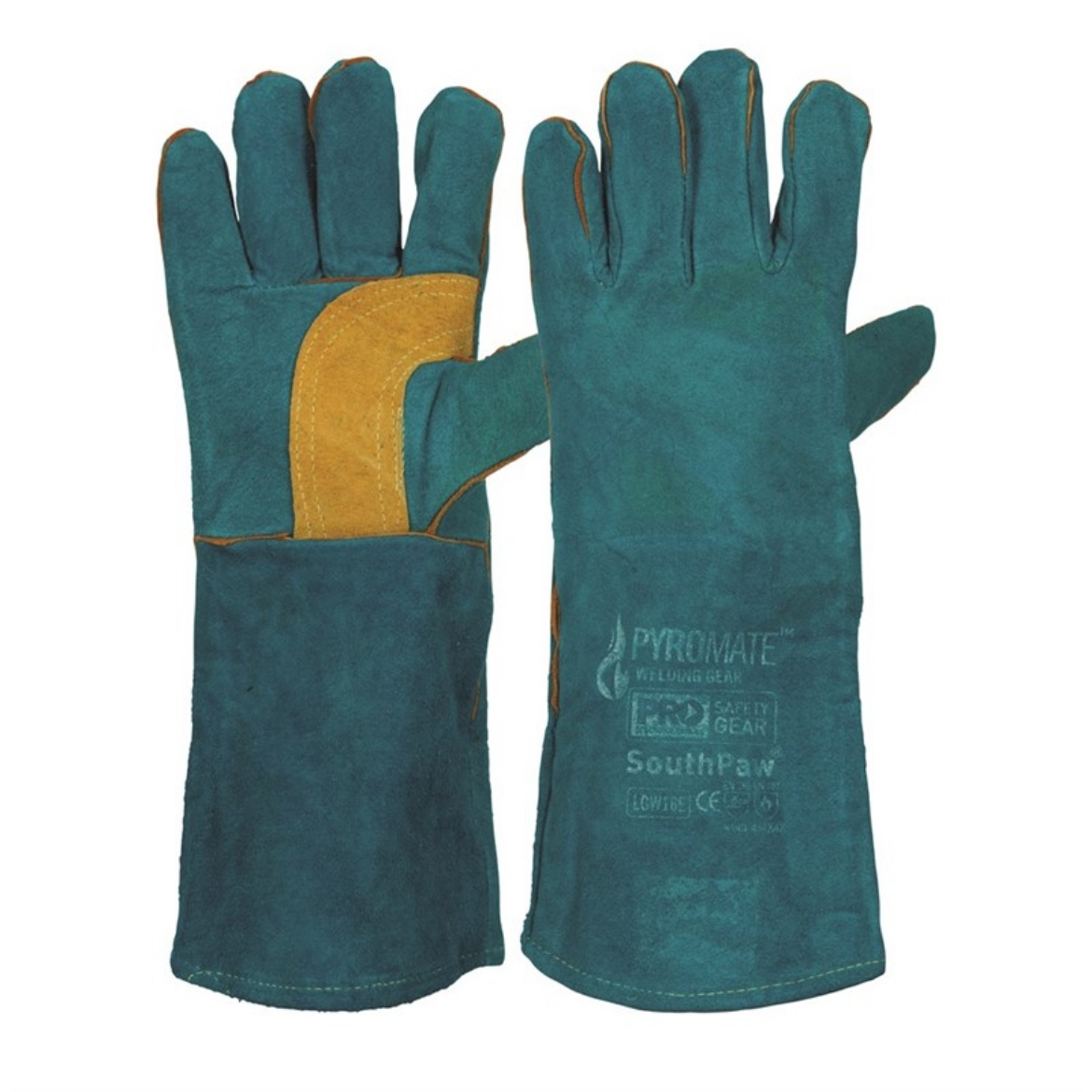 Picture of ProChoice® Pyromate® South Paw® Left Hand Pair - Green & Gold Kevlar® Glove Green