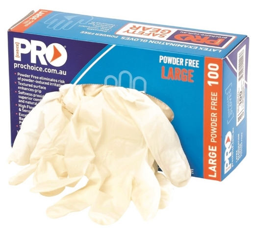 Picture of ProChoice Disposable Latex Powder Free Gloves