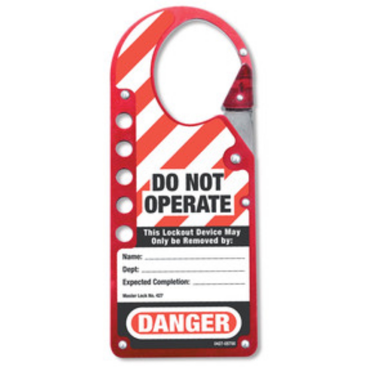 Picture of MasterLock® HASP SNAP-ON TAGOUT ALUMINIUM