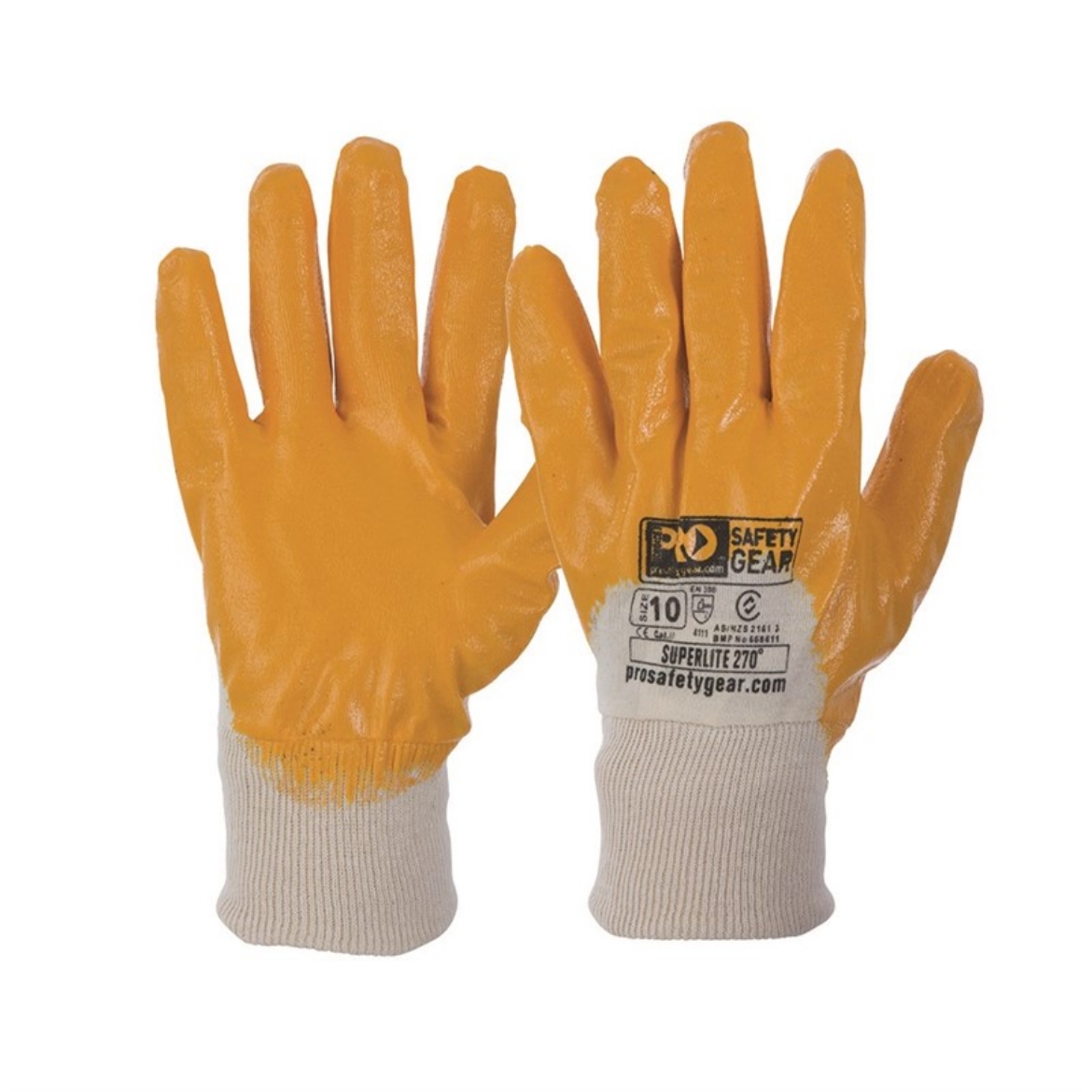 Picture of ProChoice Super Lite Orange 3/4 Dipped Gloves