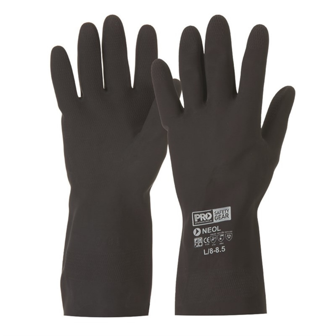 Picture of ProChoice Black Neoprene Heavy Duty Glove Length 33cm