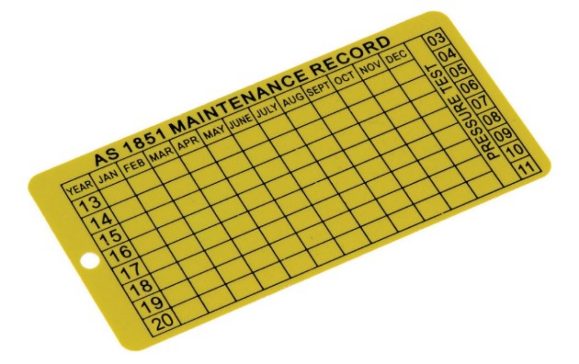 Picture of MEGAFIRE Date / Maintenance Tag - Aluminium