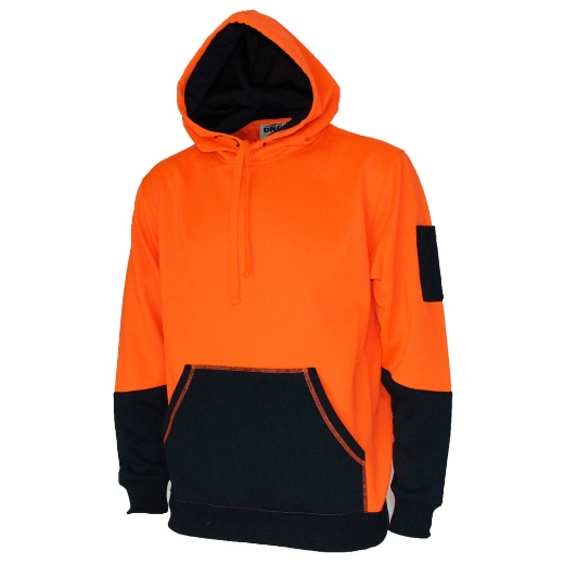 Picture of DNC Hi Vis 2 Tone Super Fleecy Hoodie Jumper 300gsm
