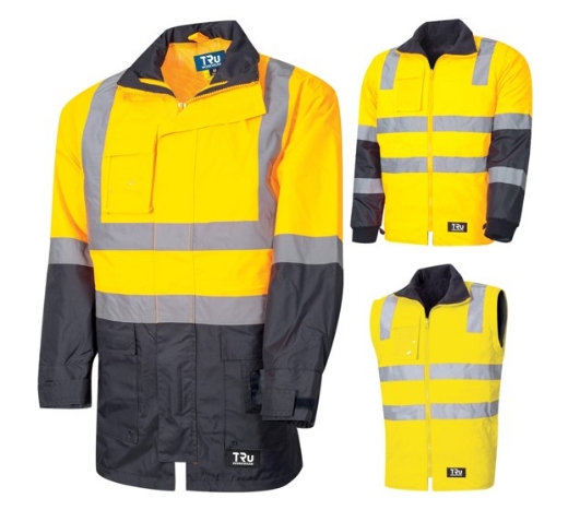 Picture of TRU WORKWEAR 6 in 1 Rain Jacket Combo with TRuVis Reflective Tape