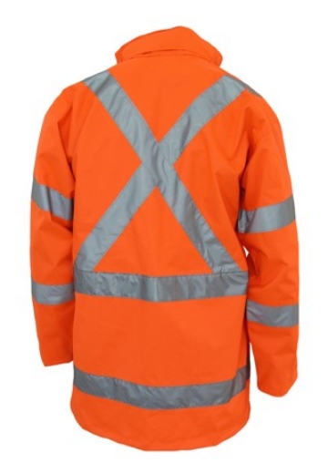 Picture of DNC Hi Vis X Back 6 in 1 Rain jacket with Biomotion CSR R/Tape [3996 Jacket & 3990 Vest]