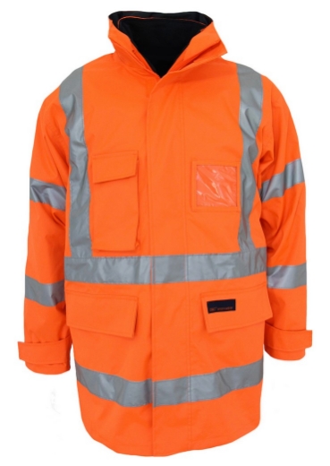 Picture of DNC Hi Vis X Back 6 in 1 Rain jacket with Biomotion CSR R/Tape [3996 Jacket & 3990 Vest]