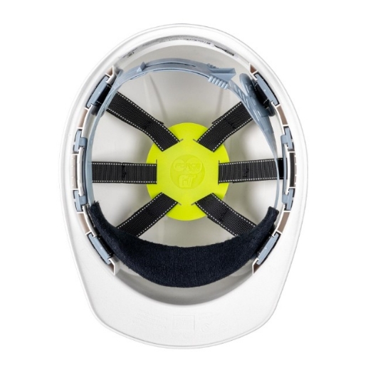Picture of Force360 GTE9 Essential Type 1 ABS Vented White Miners Hard Hat with Slide Lock Harness