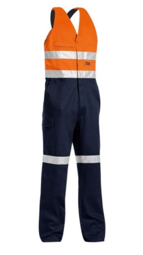 Picture of BISLEY 3M Taped Hi Vis Action Back Overall 100% Cotton Preshrunk Drill 310gsm