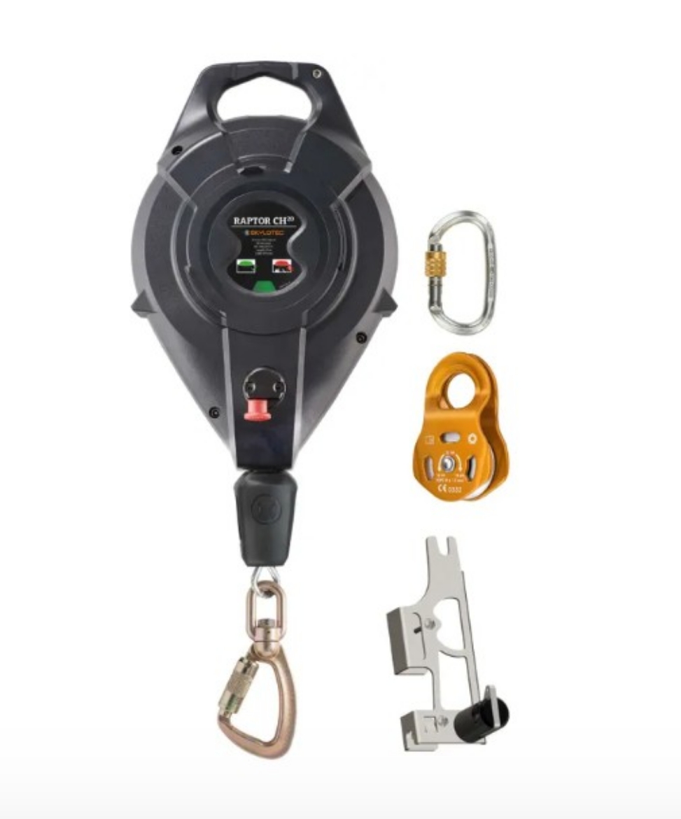 Picture of SKYLOTEC RAPTOR C20 HUB 20.0mt Gal cable TYPE 3 Fall Arrest Device with Retrieval and Bracket to Suit Triboc