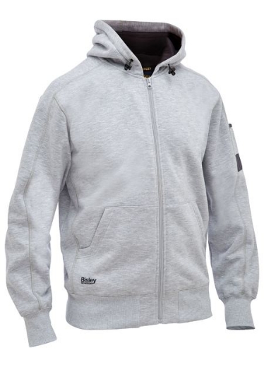 Picture of BISLEY Work Fleece Full Zip Hoodie 86.5% Polyester 13.5% Cotton 365gsm